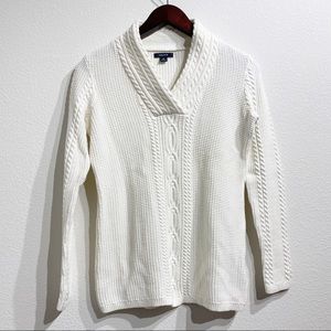 Nautica | Cream Knit Sweater Sz M